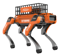 輔助運(yùn)輸四足機(jī)器狗（40kg超級(jí)大狗，第6代，高強(qiáng)度載物框+伴隨功能+自探索式導(dǎo)航系統(tǒng)+自組網(wǎng)+云管理平臺(tái)）